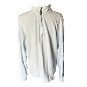Tommy Bahama Light Blue 1/4-Zip Pullover Sweater – Size M